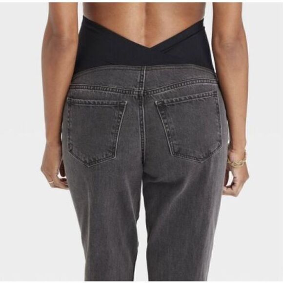 Isabel Maternity Jeans Womens 16 Gray by Ingrid Isabel Over Belly Boyfri… - Picture 5 of 6